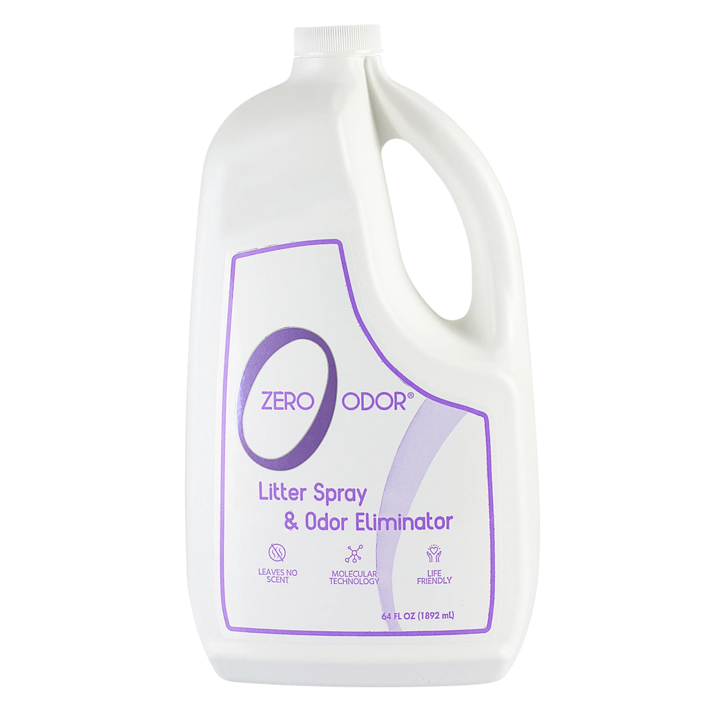 Zero odor litter spray outlet