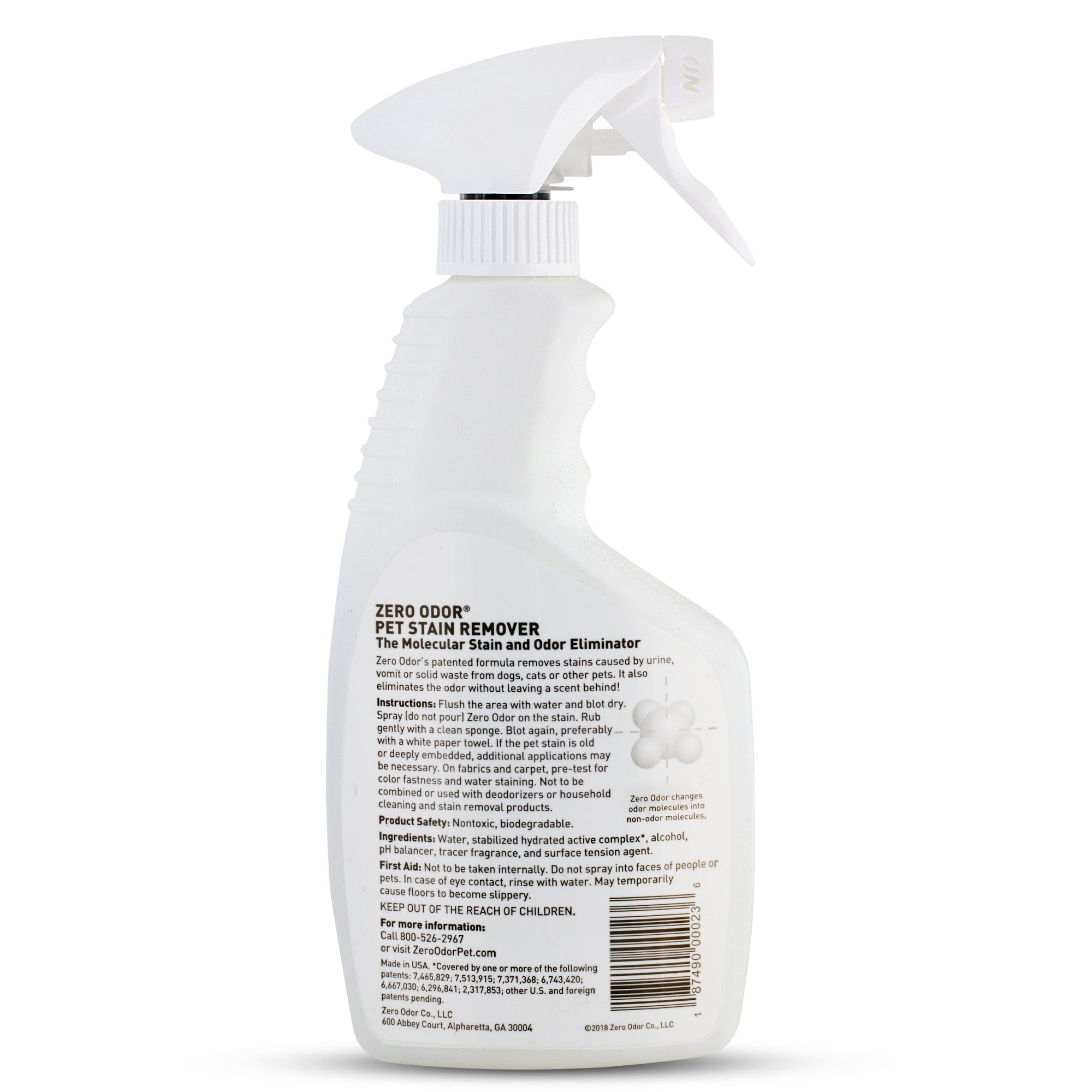 Pet Stain Remover Odor Elimnator 16 oz Zero Odor